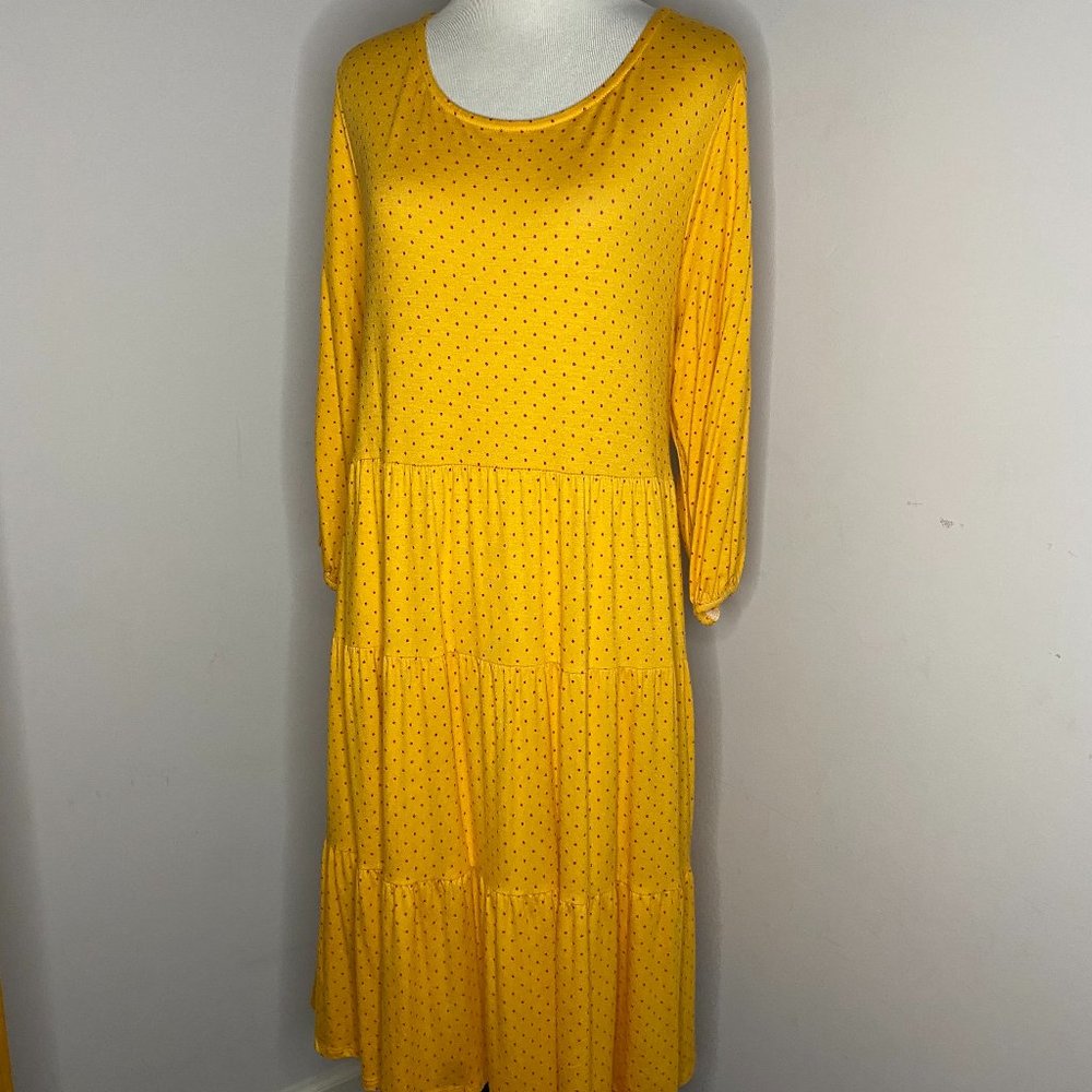 NWT Agnes & Dora Yellow  Krafft Dress